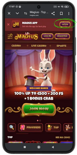 Download Magius Casino Visit the official website